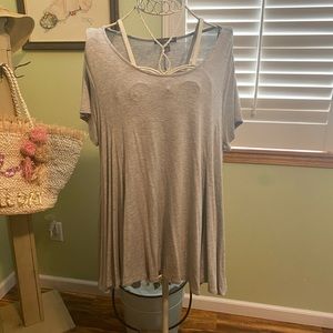 Kate & Mallory Grey Knit Tunic
